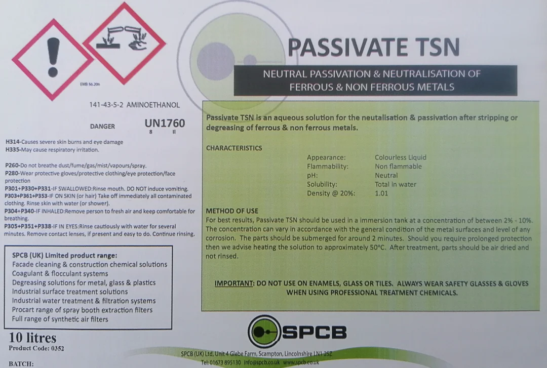 Passivate TSN Label